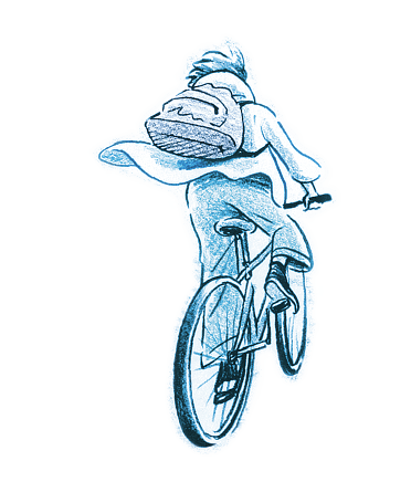 自転車のイラスト